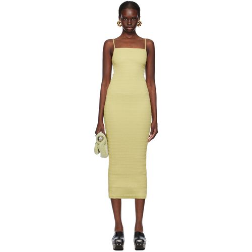 Nanushka Yellow Barra Vegan Leather Maxi Dress for Women