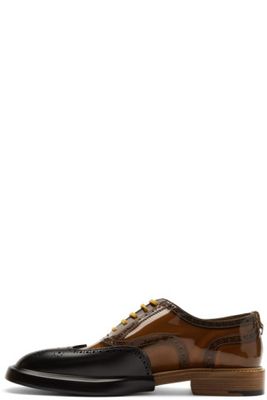 Buy Burberry Black And Brown Transparent Len Brogues At Goxip