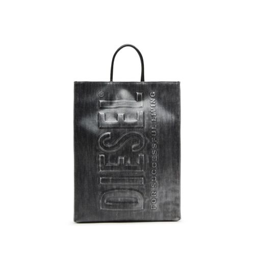 Diesel DSL 3D Logo-Embossed Tote Bag Black for Women