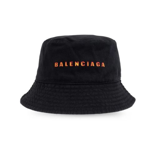 Bucket Hat Ssense Balenciaga Hat Balenciaga Logo-Embroidered