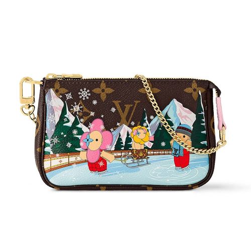 Louis Vuitton Mini Pochette Accessoires Monogram/Pink for Women