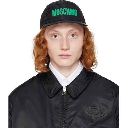 Moschino Black Logo Cap for Men - Main Image