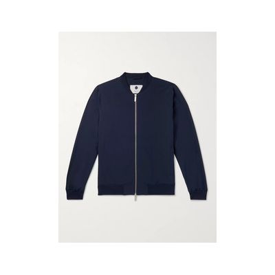 Buy Nn07 Shell Bomber Jacket Blue For Mens At Goxip