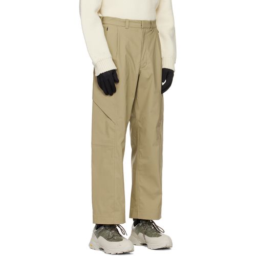 Goldwin 0 Beige 3L Straight Leg Trousers for Men