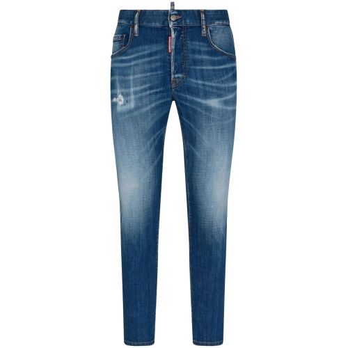 DSQUARED² DSQUARED2 Distressed Skinny Jeans Blue for Men