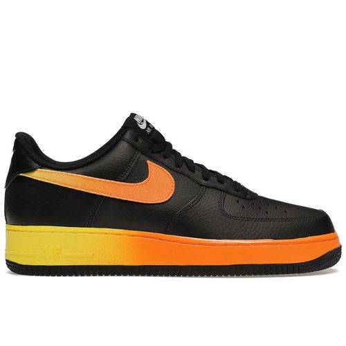 Nike Air Force Low Black Yellow Orange for ผู้ชาย