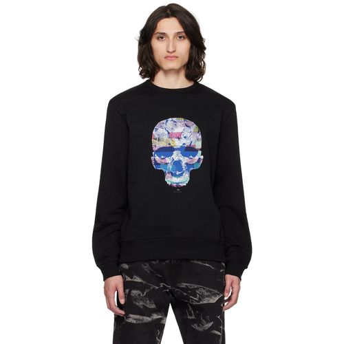 PS PAUL SMITH PS By Paul Smith Black Zebra Skull Sweatshirt for Men