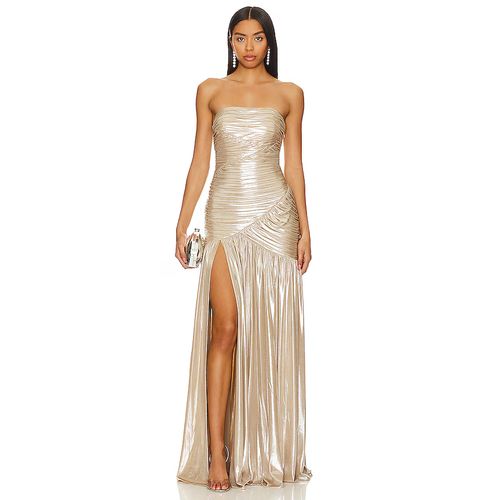 RETROFTE Retrofete Josie Dress In Metallic Gold. - Size M (Also In S, XL)  for Women