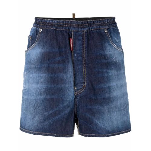 Farfetch Distressed Blue Jean Shorts DSQUARED² DSQUARED2