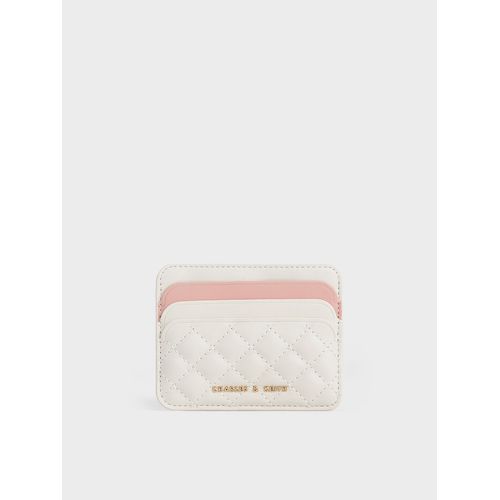Charles Keith Paffuto Chain Handle Quilted Long Wallet for Women