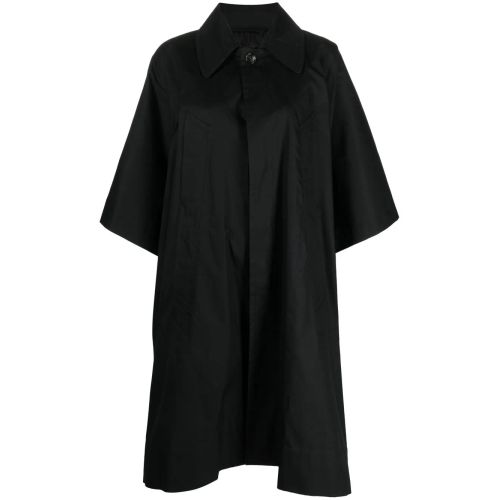 MM6 Maison Margiela Belted Single-Breasted Maxi Coat - Black for Women