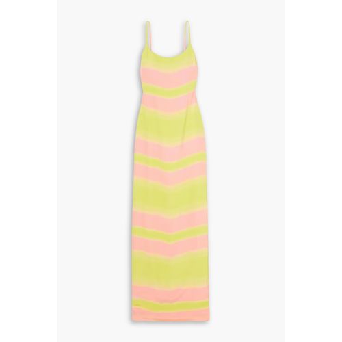 open lace back dress Dua Striped Knit Maxi Dress
