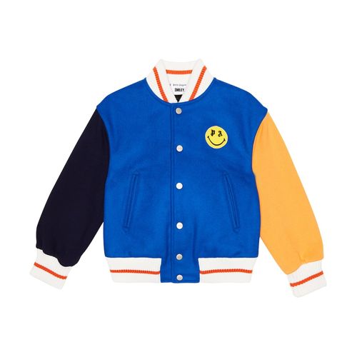 Palm Angels Kids Colorblocked Wool-Blend Varsity Jacket for เด็ก