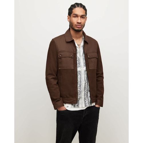 Mens suede utility jacket clearance