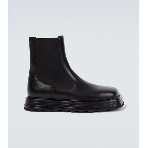 Jil Sander Black Leather Chelsea Boots for Men