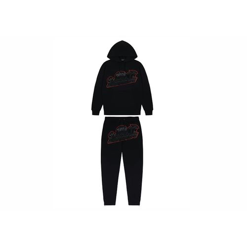 Trapstar Shooters Hoodie Tracksuit Black/Teal for Men