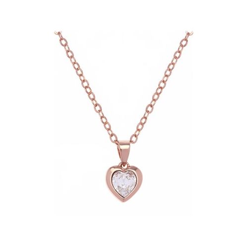 Ted Baker Rose Gold Crystal Heart Necklace for Women