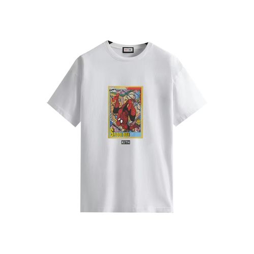 Kith Marvel Spider-Man New York City Vintage Tee White for Men