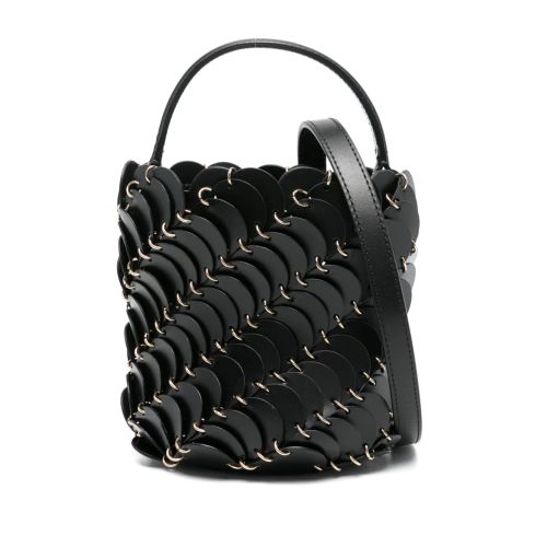 Rabanne Mini-Bucket Tote Bag Black for Women