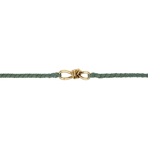 Bottega Veneta Green Andiamo Belt for Women
