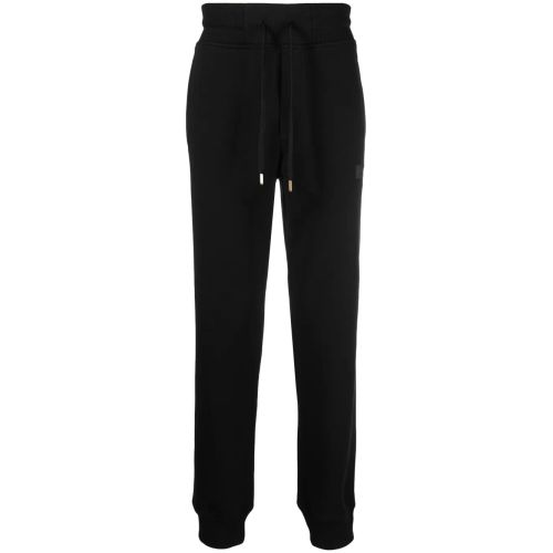 Versace Jeans Couture Logo-Patch Cotton Track Pants Black