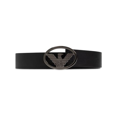 Emporio Armani Leather Belt Black for Men