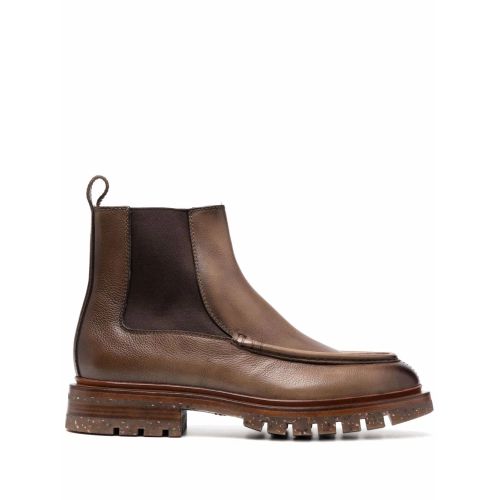 Santoni Beatles Chelsea Boots Brown for Men