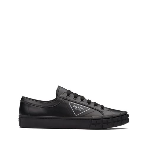 Farfetch Prada Sneaker Black Prada Wheel Sneakers Black For Men