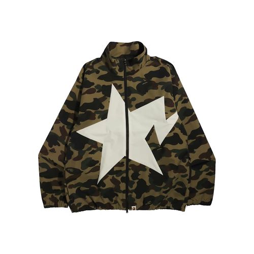 BAPE 1st Camo Track Jacket Green for Men