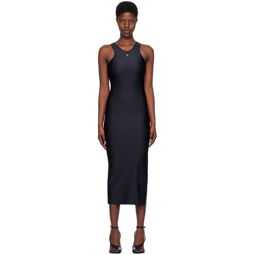 black silk lace dress Marlice Silk Midi Dress in Black