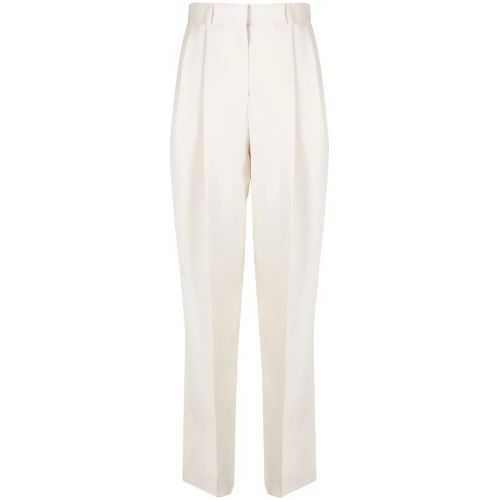 TOTÊME TOTEME Double-Pleated Tailored Trousers Grey for Women