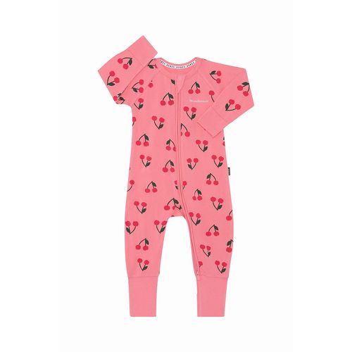 Bonds Baby Zip Cotton Wondersuit In Jasmint/White Size: 6-12 - Main Image