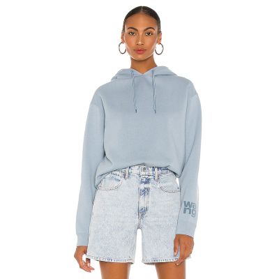 Buy T By Alexander Wang Foundation Terry Hoodie In Baby Blue Size M Also In Xs At Goxip