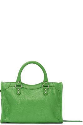 Buy Balenciaga Green Nano City Bag For Womens At Goxip