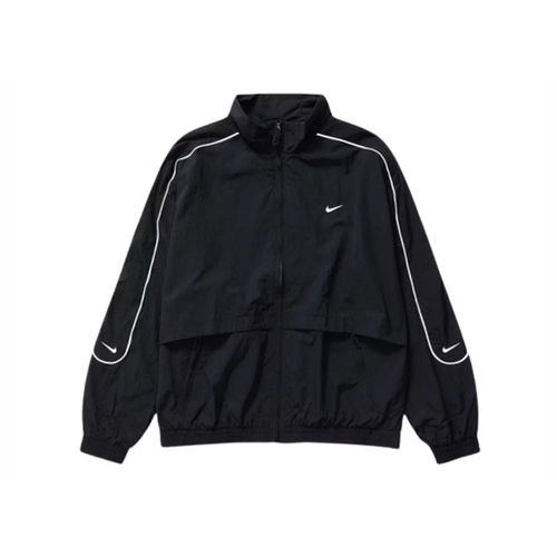 Nike Sportswear Solo Swoosh Woven Track Jacket (Asia Sizing) Black