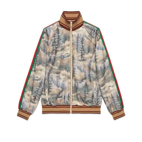 Gucci X The North Face Jacket Forest Print For Men