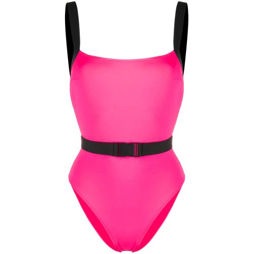 Noire Swimwear Miami Belted Swimsuit Pink for Women