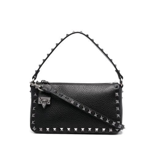 Valentino Garavani Small Rockstud Leather Crossbody Bag Black