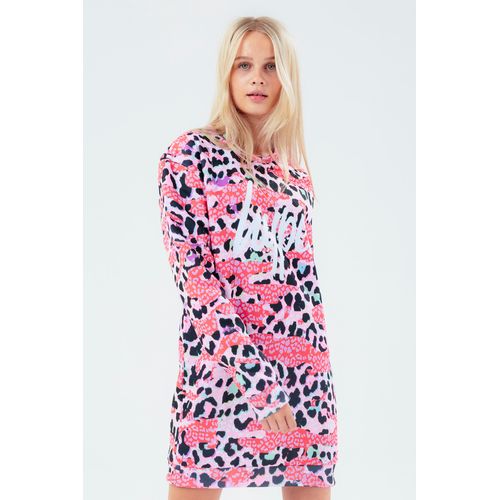 Hoodie Dress Hype Leopard Hoodie Buy Leopard Half Zip Fleece - Main Image