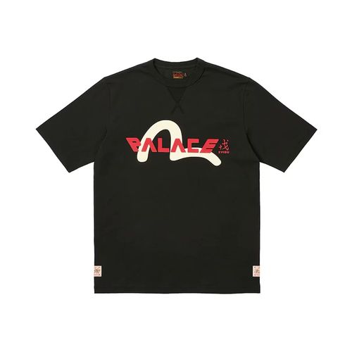 Palace X Evisu Seagull T-Shirt Black for Men