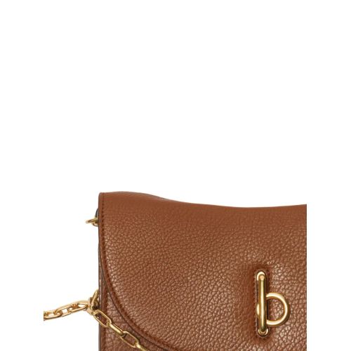 Burberry Rocking Horse Chain Strap Wallet Brown for Women