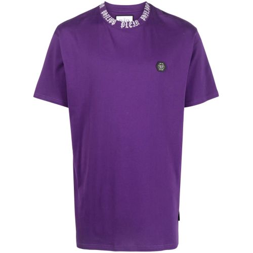 Philipp Plein Logo-Print Crew-Neck T-Shirt Black for Men