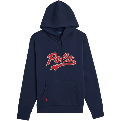 Polo Ralph Lauren Central Icon Logo Double Knit Sweat Hoodie In