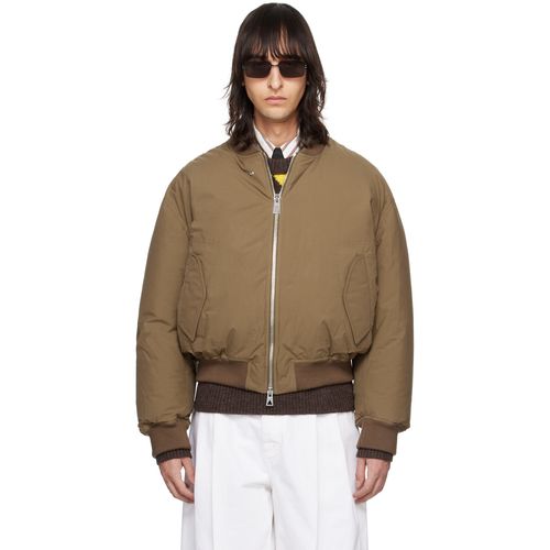 Bottega Veneta Brown Down Bomber Jacket