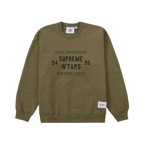 Supreme-WTAPS-Crewneck-Light- 