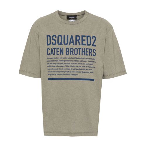 DSQUARED² DSQUARED2 Logo-Print T-Shirt Green for Men