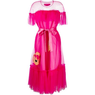 Buy Viktor Rolf Layered Tulle Midi Dress Black At Goxip