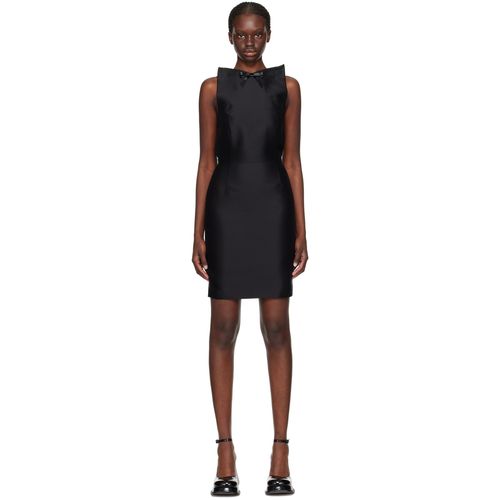 SHUSHU/TONG Black Cubic Minidress for Women