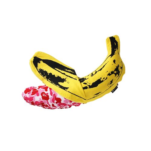 BAPE ABC Camo Andy Warhol Banana Cushion (Small) Blue for Women