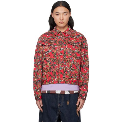 Vivienne Westwood Red Marlene Denim Jacket for Men